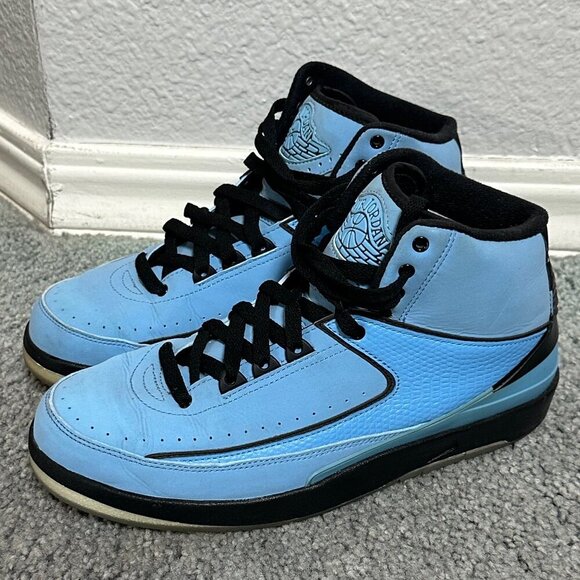 Nike Air Jordan 2 Retro QF University Blue / Black Sneakers - 2010 - Men's 8.5 - Picture 1 of 14